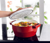 Pyrex SlowCook Garnek żeliwny okrągły czerwony