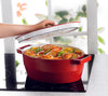 Pyrex SlowCook Garnek żeliwny owalny  czerwony